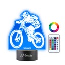 3D LED nočné svetlo Enduro cyklistický darček