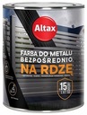 Antikorózna farba na kov 0,75L Altax Black Gloss