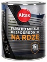 Farba na kov na hrdzu 0,75L Altax Grey Gloss