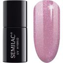 SEMILAC HYBRID POLISH 319 SHIMMER DUST PINK