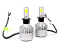 LED COB H3 C6 sada 72W 7600 lm žiaroviek DEN/NOC