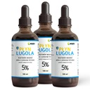 Lugolov jód 5% jód jodid draselný Čistý jód 3x100ml