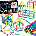 MAGNETICKÉ STAVEBNÉ BLOKY 3D VEĽKÉ VZDELÁVACIE GULE PUZZZLE 124 EL