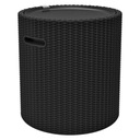 Stolík Keter Cool Stool s odkladacou funkciou, farba antracit