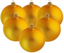 Sklenené vianočné gule GOLD MAT CLASSIC 10 cm