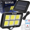 LED SOLÁRNE LAMPY SAMOSTATNÝ PANEL SENZOR POHYBU DIAĽKOVÉ OVLÁDANIE