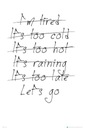 Let's go Do it Plagát s nápismi 61x91,5 cm