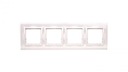 Rám Simon 54 Nature Quadruple, sklo WHITE PEARL