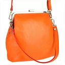 Genuine Leather Messenger bag Prírodná koža oranžová z Talianska [S