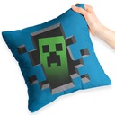 MODRÝ VANKÚŠ PRE FANOUŠKU AKO DARČEK MINECRAFT CREEPER MÓDNY DIZAJN