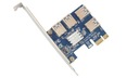 PCI-E PORT ADAPTÉR RISER SPLITTER V1