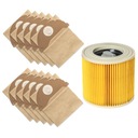 10x TAŠKY DO VYSÁVAČA + FILTER PRE KARCHER WD2 MV2