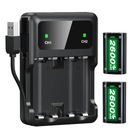 2x batéria ovládača batérie + nabíjačka pre XBOX ONE / XBOX SERIES X