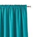Hotový záves do izby Aura 140X280 s páskou žaba Room99 tyrkysová