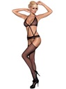 Bodystocking s ramienkami zaviazanými okolo krku. krásne