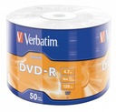DISKY VERBATIM DVD-R 4,7 GB x16 50 kusov