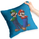 MODRÝ VANKÚŠ PRE FANOUŠKU AKO DARČEK MÓDNYCH VZOROV MARIO BROS