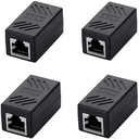 4ks RJ45 Ethernet predlžovací predlžovací kábel rj45-rj45 ff