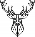 Geometrické drevené zvieratká 75x81 COLOR DEER