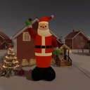 vidaXL nafukovací Santa s LED svetlami