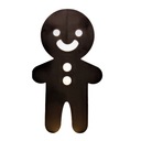 Svietiaca LED dekorácia, vyrobená z dreva, Mr. Cookies