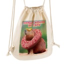 TAŠKA CAPYBARA VZORY, BATOH, BAVLNA, EKO DARČEK