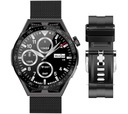 Inteligentné hodinky Rubicon RNCE88-2 Black - čierny silikónový remienok + čierny náramok