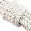 Bavlnené plachetnicové lano krútené 12mm 20m