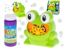 Mydlové bubliny bublinkový stroj žaba žaba