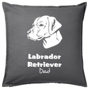 Vankúš LABRADOR RETRIEVER DAD 50x50 darček