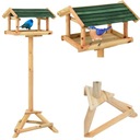 KRMÍTKO PRE VTÁKOV JEDĽOVÉ DREVO VYSOKÉ 100 CM