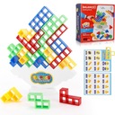 VZDELÁVACIA HRA TETRA TOWER PUZZZLE 3D TETRIS VEŽA 64 BLOKOV AKO DARČEK