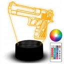 LED NOČNÁ LAMPA DESERT EAGLE GUN CS GO NAME