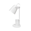 Nastaviteľná lampa na školskú lavicu, biela, E27 držiak na LED