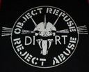 DIRT Object Refuse Reject veľký patch SCREEN punk