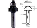 MAKITA zaobľovacia fréza R3 / stopka 8mm