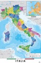 Mapa Talianska - plagát