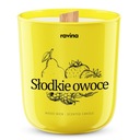 Sójová vonná sviečka - ovocno - drevený knôt