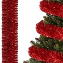 REŤAZ NA VIANOČNÝ STROMČEK červený 6m VIANOČNÁ VENCICA NA VIANOČNÝ STROMČEK XXL hrúbka 7cm