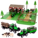 Veľký Farm Pet Farm Tractor x2 Trailer