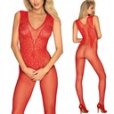 OBSESSIVE N112 Open Bodystocking Red XL/XXL