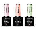 Claresa Hybridný lak na nechty Shake Set 1 + 2 + 3 SoakOff UV/LED 3x5g