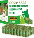 BIOLOGICKY ROZLOŽITEĽNÉ VRECKÁ NA PSY ODPADY BIO vrecúška na hovienka + PUZDRA 480 kusov