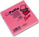 Neónovo ružový samolepiaci zápisník 75x75 Patio