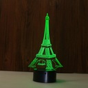3D NOČNÁ LAMPA DARČEK NA DIAĽKOVÉ OVLÁDANIE EIFFELOVEJ VEŽE