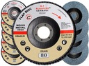 10KS KLAPACÍ DISK KOVOVÝ INOX 125 P80