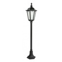 Čierna záhradná stojaca lampa RETRO CLASSIC, 114 cm