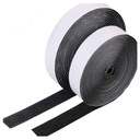 Suchý zips so samostatným lepidlom 30 mm čierny set 5 MB Hook and Loop