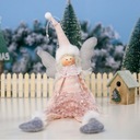 VIANOČNÝ ANJEL VIANOČNÝ sed 38 cm Z PLYŠU ASN03R