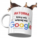 Hrnček pre herečku vie viac ako darček Google s potlačou a fotkou